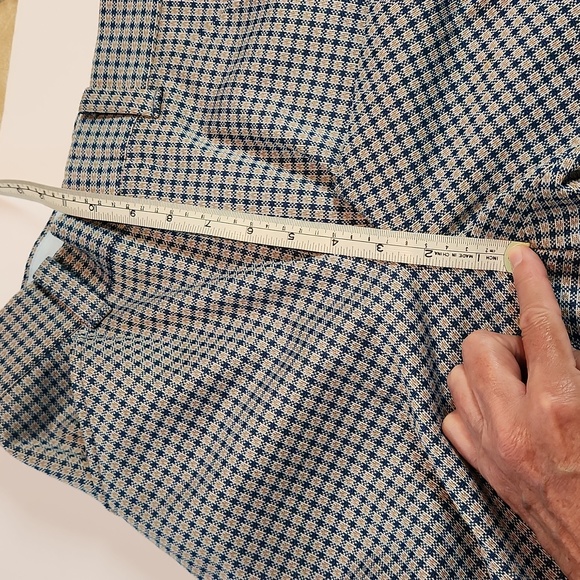 Vintage men's checked knit pants; 30" waist; 33" inseam - Picture 6 of 6